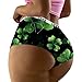St Patrick's Day Printed Panties for Women Casual Soft Stretch Breathable Holiday Fashion Underwear Briefs Green