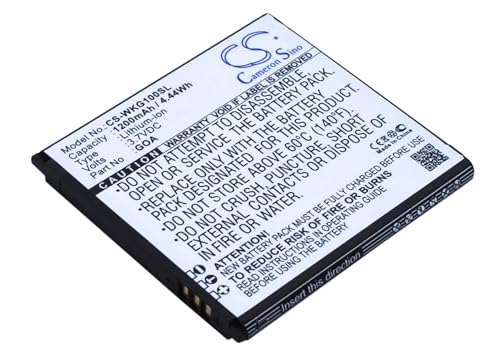 Eotdoo Batterie de rechange 1200 mAh pour WIKO Numéro de pièce : 2502, GOA