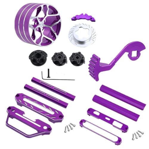 �݊���������܂� Flysky �Ή� Noble NB4 NB4 Pro CNC ���^���g�����X�~�b�^�[�v���e�N�^�[�t���[�� �n���h���t��(Set 3 Purple)