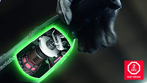 Metabo - Wepbf 15-150 Quick  - 6" Flat Head Grinder - 13.5 Amp W/Brake, Non-Lock Paddle, Electronics (613085420 15-150 Quick), Flat Head Grinders,Green #TOP4