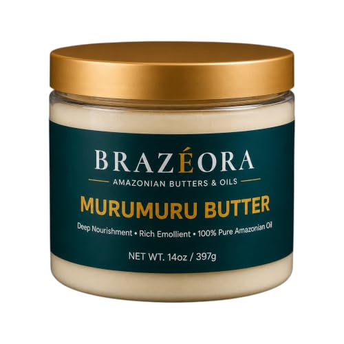 Brazéora Murumuru Butter 14oz, Unrefined, Natural Raw Butter for Skin and Hair Care image 3