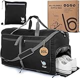 Bago Travel Duffle Bag For Women & Men - Foldable Duffel Bags For Luggage Gym Sports (Large 27
