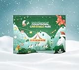 GUIDOLIN HORSES Calendario dell'Avvento per Cavalli 2025, 24 Giorni di Snack e Biscotti, con Sorprese Speciali per l'8 e il 24 Dicembre, Tema Parco di Natale