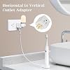 Multi Plug Wall Outlet 2-Pack,3 Prong Adapter Wall Outlet Extender, Electrical Outlet Extender, Grounded Outlet Splitter, Cube Tap 3-Way Power Plug Expander for Home and Office, White