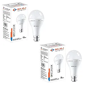 Bajaj Ledz 9 Watt Inverter B22 Lamp | Bulb (Pack Of 2, Cool Day Light,B22D)