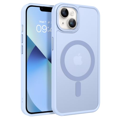 GUAGUA Funda Protectora iPhone 13/14, Azul Cielo