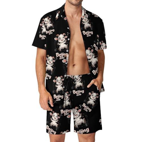 Conjunto de camisa y pantalones cortos de playa Beijing Zoon