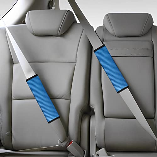 Auceli 2 Pcs Auto Seat Belt Cover, Breathable Seatbelt Shoulder Harness Pads Strap Helps Protect Your Neck, For A More Comfortable Driving, Car Accessories Compatible With Adults Youth Kids (Blue) #TOP5
