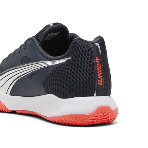 Puma Eliminate Turbo, Unisex Hallenturnschuh, Parisian Night-Puma White-Glowing RED, – Ansicht 2
