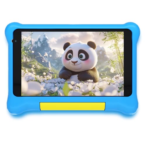 Tablette Enfants 7 Pouces Android, Tablette Éducative pour Enfant avec Écran HD, 5 Go RAM + 32 Go ROM (TF 128 Go), Contrôle Parental, WiFi, Bluetooth,...