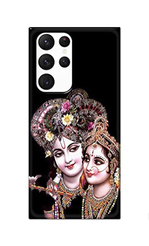 Image of PRINTFIDAA� Printed Hard Back Cover Case for Samsung Galaxy S22 Ultra 5G Back Cover (Radha Krishna) -2808