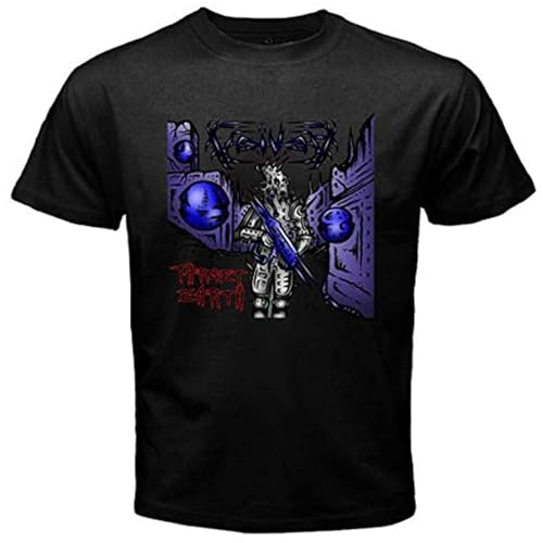 New Voivod Target Earth Logo Men's Adult Short Sleeve Black L