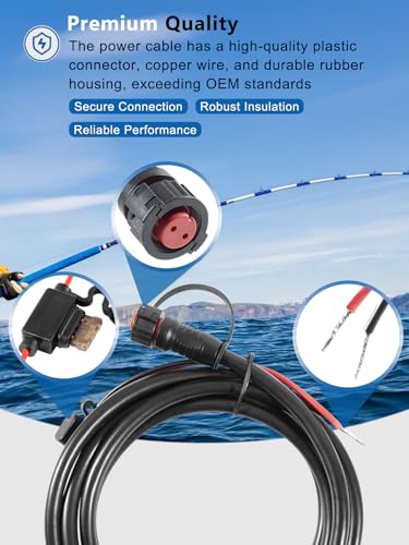 yourour 010-10922-00 Power Cable Replacement, 2-Pin Power Cable Fits for Garmin GPSMAP 4008, 4010, 4012, 4208, 4210, 4212, 5008, 5012, 5015, 5208, 5212, 5215 - Thumbnail 4