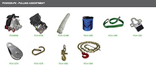 Portable Winch Co. PCW5000-PK Portable Gas-powered Winch Pulling Kit