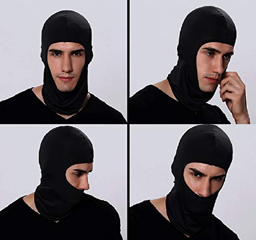 Pack of 5 Black Ski Face Mask Men Sun Balaclava Dust Proof for Outdoor Riding Fishing Headgear by GANWAY - Used condition - Image 4