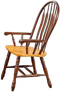 Sunset Trading Comfort Dining Arm Chair, 41", Nutmeg/Light Oak