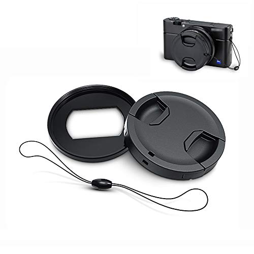 JJC Lens Filter Adapter for Sony ZV-1 II ZV1II ZV-1 ZV1 RX100 VI RX100M6 RX100 VII RX100M7 Canon G5X Mark II for Attaching 52mm ND UV CPL Filter, 52mm Filter Mount Adapter Includes Lens Cap & Keeper