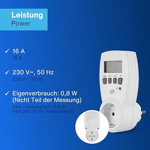 Rev Misuratore Costi Corrente Digital Compact Bianco - 8