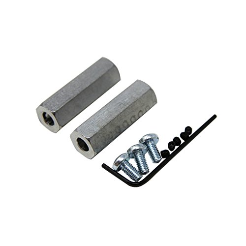 Adaptateur hexagonal 12mm pour axe 6mm lisse de roue RC