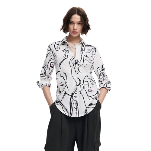 Image of Desigual Women's Woman Woven Shirt Long Sleeve