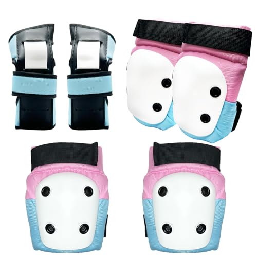 Rodilleras y coderas para niños ENHEREWE, kit de protección juvenil para patinaje y ciclismo