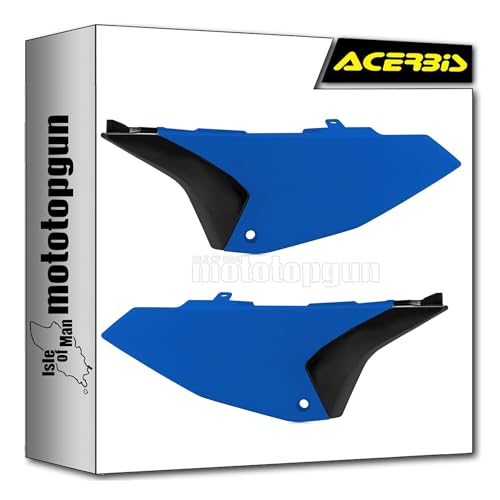 Side panels résistants Acerbis bleu noir pour carénage Yamaha YZ 65