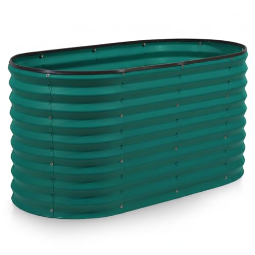 Plant & Plot Galvanized Raised Garden Beds Outdoor // 4×2×2