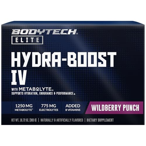 BodyTech Elite Hydra-Boost IV with Metabolyte - Supports Hydration &