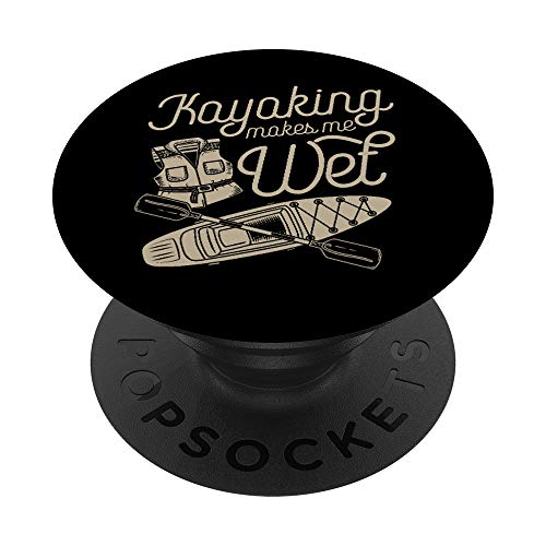 Kayak Me hace mojar chaleco remo divertido lindo equipo de aguas bravas PopSockets PopGrip Intercambiable