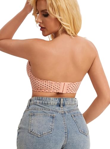 Image of Women's Push up Strapless Bra for Large Breasts with Clear Straps, Never Move On Party Cup B /C /D /DD /DDD /G