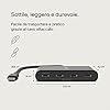 Belkin CONNECT Hub da USB-C™ a 4 porte USB-C, adattatore multiporta con 4 porte USB-C 3.1 Gen 2 e PD fino a 100 W con velocità dati di 10 Gbps, per MacBook, iPad, Chromebook, PC e altri dispositivi