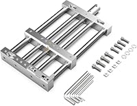 AnoleX CNC Router High-Precision Aluminum Vise Bench Clamp, 282mm x 150mm x 30mm
