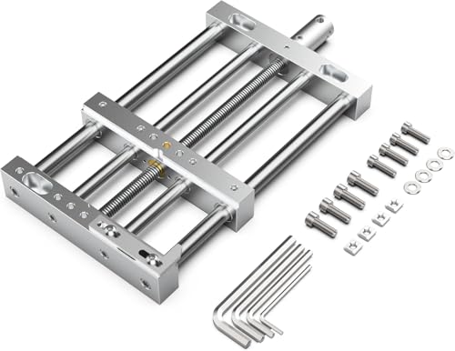 AnoleX CNC Router High-Precision Aluminum Vise Bench Clamp, 282mm x 150mm x 30mm