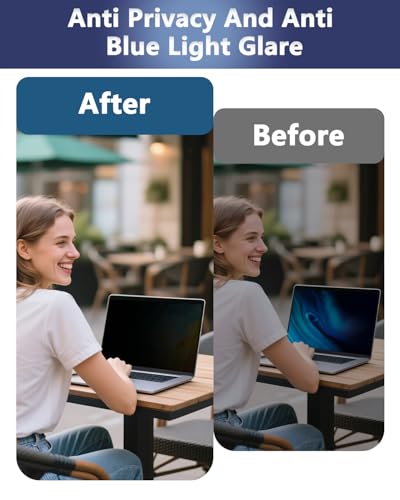 Image of Magnetic Privacy Screen Protector for MacBook Pro 14'' (2021-2026, M1-M5) | Removable Matte Laptop Privacy Filter Shield with MacBook Pro 14 Inch (2021-2026, M1-M5, Pro, Max); Anti Blue Light and Glare