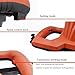 Power Mixer Pneumatic Agitator Clamp-On Drum Agitator Industrial-Grade Pneumatic Shaker Paint Stirring Tool，3000W Electric Paint Mixer, Tank Agitator with Folding Propeller and Mounting BRAC