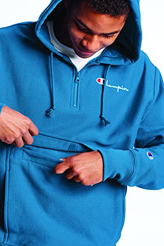 Image of Champion Men's Reverse Weave Anorak With 1 /4 Zip Hood