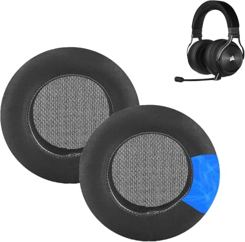 AKHQC �����p�C���[�p�b�h�ACorsair Virtuoso RGB Wireless XT SE �w�b�h�t�H���ƌ݊�������A�\�t�g�v���e�C�����U�[�ƃ������[�t�H�[�����A�C���A�N�Z�T���[�p�����p�C���[�p�b�h (�u���b�N)