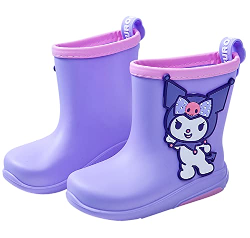 Everyday Delights Kuromi Rain Boots for Girls Kids Children PVC - XL Size