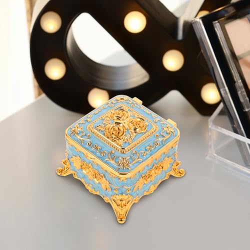 Boîte à bijoux émaillée FRCOLOR : stop aux colliers emmêlés sur votre table - 4