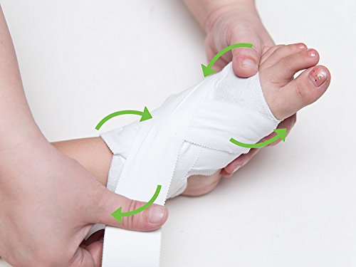 (8 Pack - 45ft Rolls) White Sports Medical Athletic Tape - No Sticky Residue & Easy to Tear - for Athletes, Trainers & First Aid Injury Wrap: Fingers Ankles Wrist - 1.5 Inch x 15 Yards per Roll - Thumbnail 5