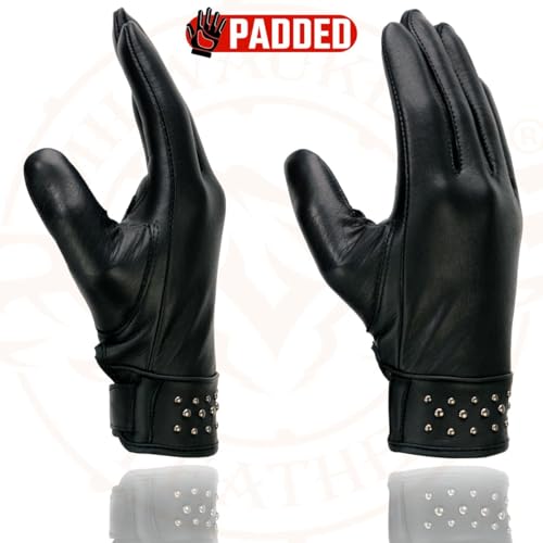 Image of Milwaukee Leather Women's Leather Lightweight Motorcycle Lined Driving Hand Gloves - X-Small