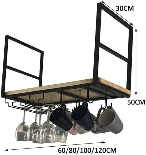 Support à verres à pied suspendu pour bar et restaurant moderne de 100cm - 5