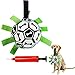 Cdipesp Dog Soccer Ball Indestructible for Tug of War Dog Yard Toys Herding Ball for Dogs Bone Pattern Interactive Toys for Dogs(Black) (Bone)