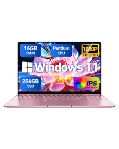 Image of 15.6 inch FHD IPS Laptop, Win 11 Pro, Pentium Processor (2.10 GHz), 16GB RAM, 256GB SSD (Expandable to 2TB), Backlit Keyboard, Fingerprint Reader, Ideal for Student & Business
