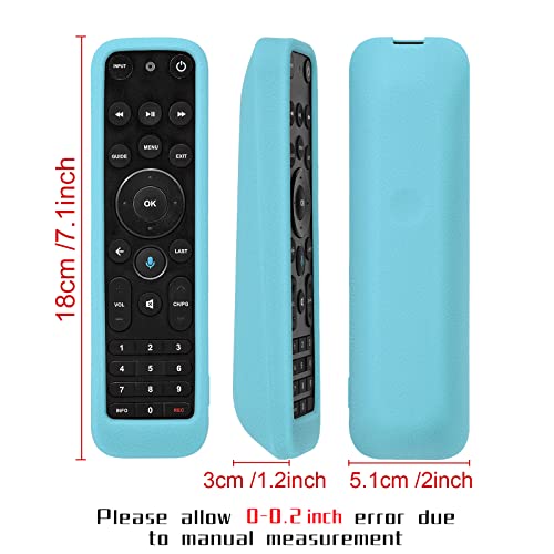 Luminous Blue Remote Case For Verizon Fios Tv One Voice Remote Control 2019 - Mg3-R32140B Vrc4100 Ble Remote Shockproof, Washable, Skin-Friendly, Anti-Lost With Loop (Glow In Dark Blue) #TOP5
