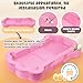 Foldable Portable Toddler Travel Bed,Toddler Floor Bed with Washable Cover for Kids,Soft and Safe (Pink)