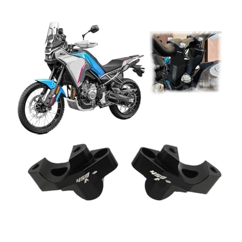 Rehausseurs guidon à fixation par collier 450MT finition usinée