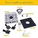GIVENEU Electric Fondue Pot Set, 600 ml Fondue Pot with Grill Plate, 8 Colour-Coded Forks, 8 Non-Stick Pans, Dual Thermostat Fondue Grill Combination for Chocolate, Cheese, Grilling