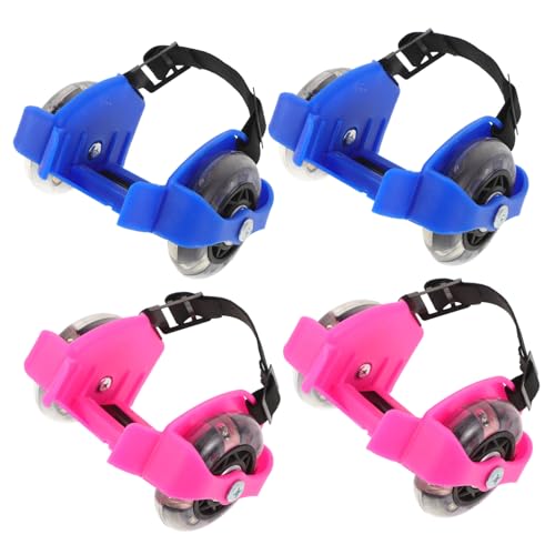 Chaussures de roller ajustables fini les pieds serrés en sport extérieur 2 paires