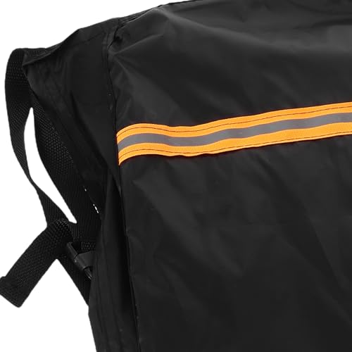 Funda para Sillín de Bicicleta Infantil Negra Protector Reflectante 4